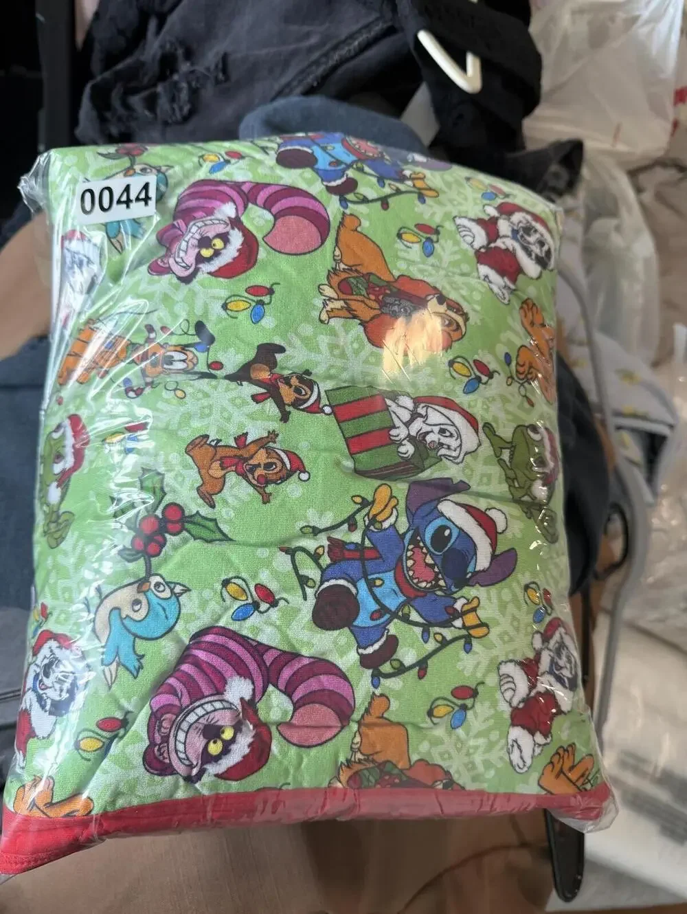 Disney Christmas Holiday Bamboo Quilted Throw Blanket with Characters